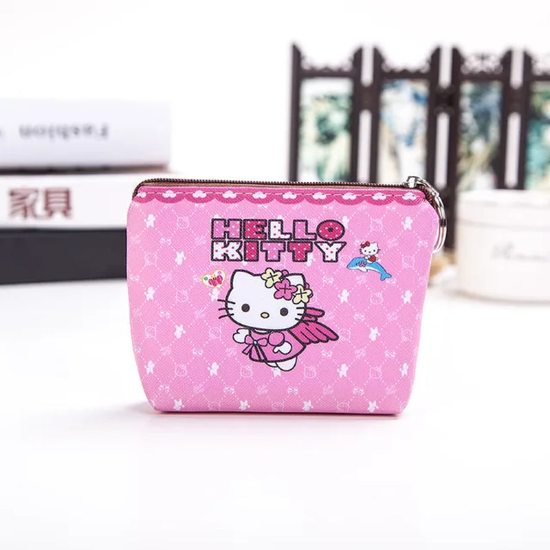 Purse Coin Purses Cartoon Printed PU Melody Cute Wallet Bag Keychains Storage Bag Sanrio Kuromi Kawaii Mini Pouch