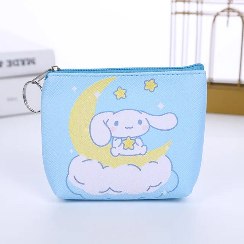 Purse Coin Purses Cartoon Printed PU Melody Cute Wallet Bag Keychains Storage Bag Sanrio Kuromi Kawaii Mini Pouch