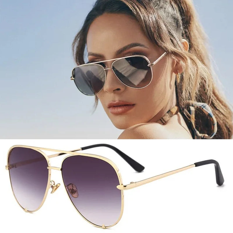 New Fashion Aviation Sunglasses 2023 Women Men Classic Brand Designer Pilot Sun Glasses Retro Outdoor Driving Oculos De Sol