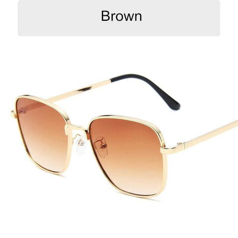 Classic Fashion Sunglasses Women Anti-Reflective Sun Mirror Vintage Square Metal Eyewear Men Driving Sun Glasses Uv400