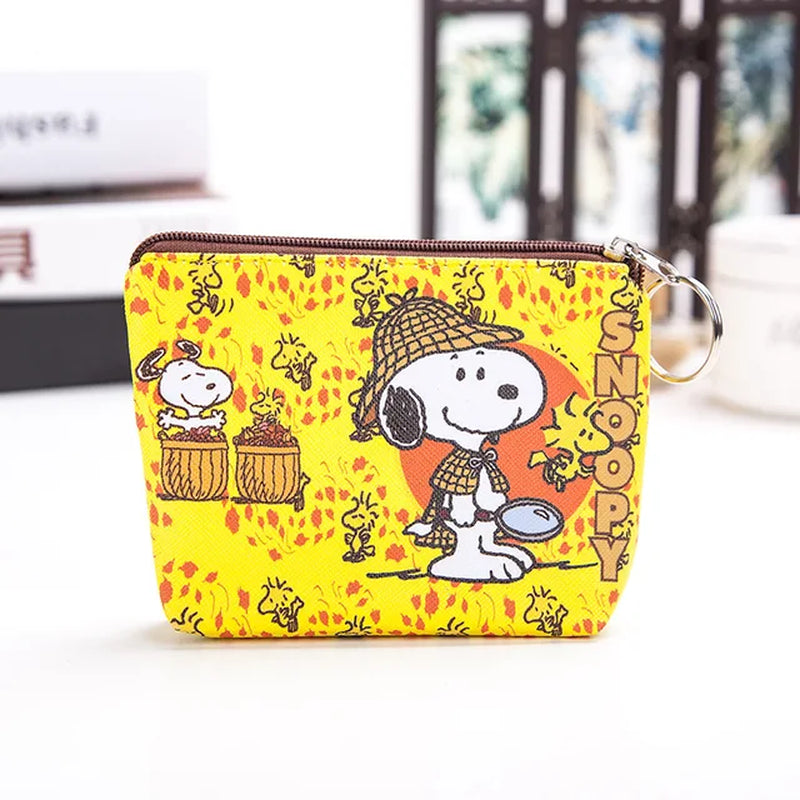 Purse Coin Purses Cartoon Printed PU Melody Cute Wallet Bag Keychains Storage Bag Sanrio Kuromi Kawaii Mini Pouch