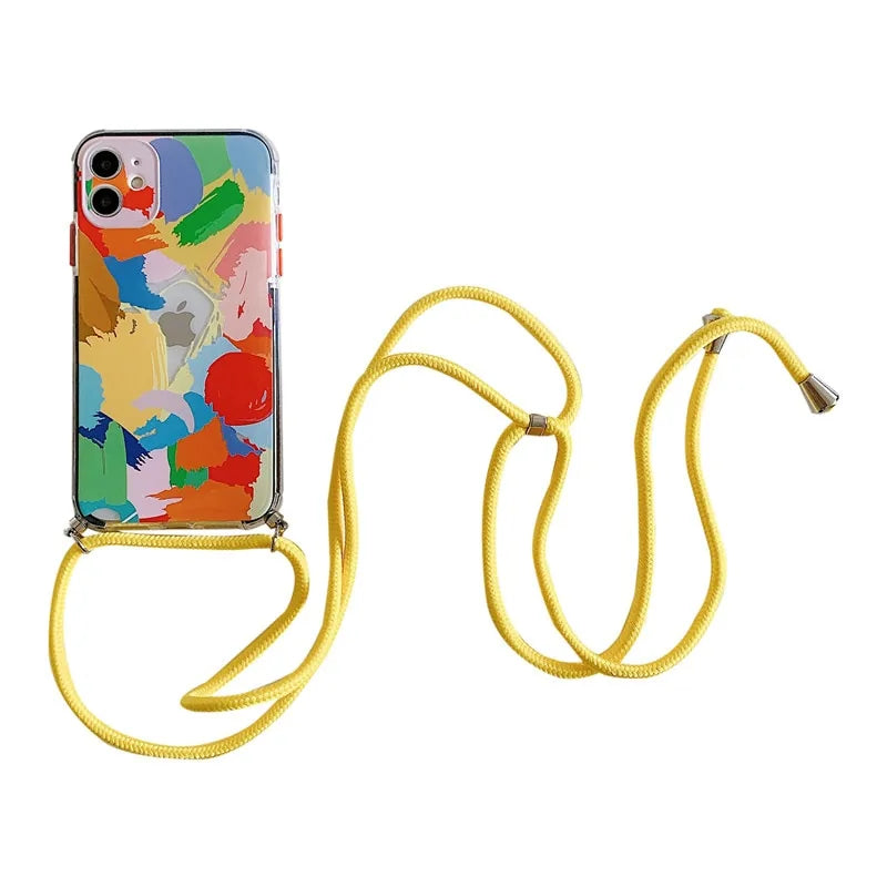 Colorful Chain Graffiti Bracelet Phone Case