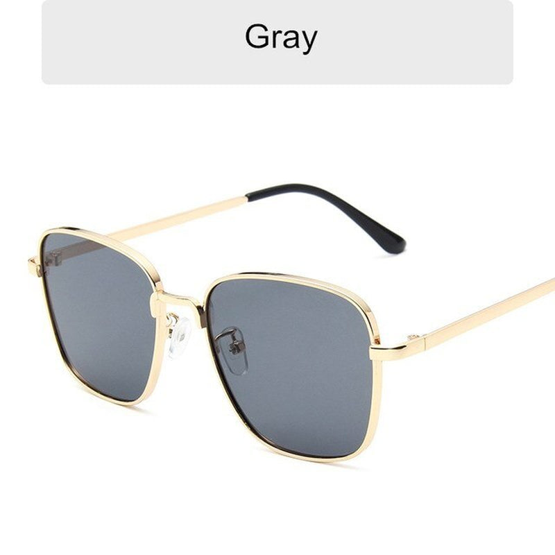 Classic Fashion Sunglasses Women Anti-Reflective Sun Mirror Vintage Square Metal Eyewear Men Driving Sun Glasses Uv400