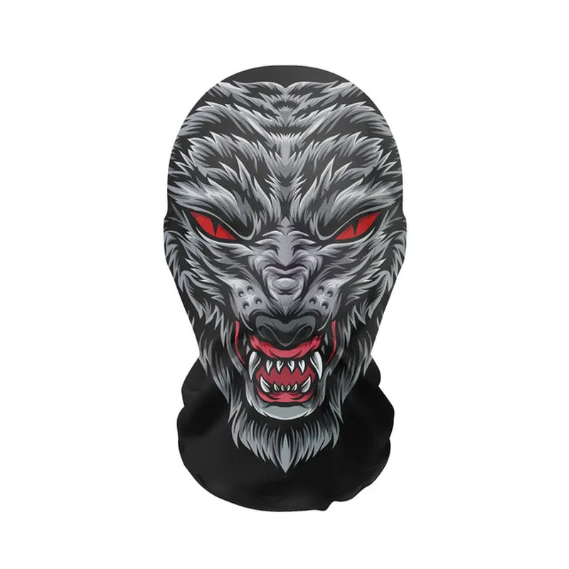 New 3D Printed Kanye Mask Elastic Mesh Full Face Mask for Men Women Cosplay Headwear Hip Hop Fashion Balaclava Hood Hat Headg