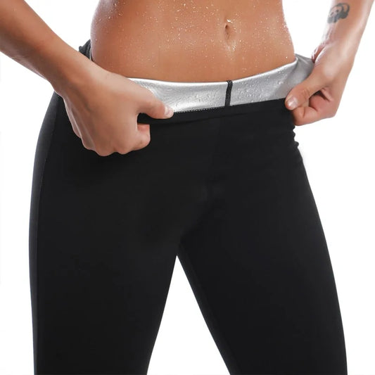 Women's Silver Ion Coating Thermo Pants: Slimming Sauna Suits